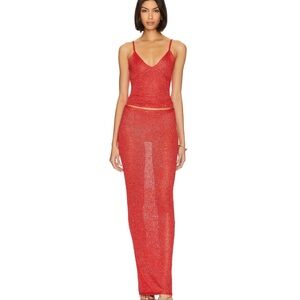 Asta Resort Elegant Red Matching Set